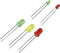LED-assortiment groen, rood,, geel rond 3 mm, 5 mm
