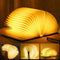 LED-boeklamp, opvouwbare boeklamp, LED-sfeerverlichting, warm wit, groen, rood, blauw en geel, USB-oplaadbaar, bureauboeklamp, nachtlampje, bedlampje voor kinderen, vriendin, cadeau, woondecoratie