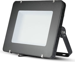 LED Bouwlamp 400 Watt - LED Schijnwerper - Helder/Koud Wit 6400K - Waterdicht IP65 - Mat Zwart - Aluminium - SAMSUNG LEDs
