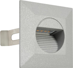 LED-buitenwandlampen 6 st 5 W vierkant zilverkleurig