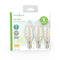 LED-Filamentlamp E14 | Kaars | 2 W | 250 lm | 2700 K | Warm Wit | Aantal lampen in verpakking: 3 Stu
