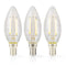 LED-Filamentlamp E14 | Kaars | 4.5 W | 470 lm | 2700 K | Warm Wit | Aantal lampen in verpakking: 3 S