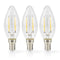 LED-Filamentlamp E14 | Kaars | 4.5 W | 470 lm | 2700 K | Warm Wit | Aantal lampen in verpakking: 3 S