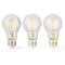 LED-Filamentlamp E27 | A60 | 7 W | 806 lm | 2700 K | Warm Wit | Aantal lampen in verpakking: 3 Stuks