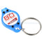 LED flashlight mini with white LED, with keychain
