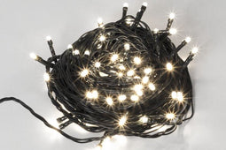 LED Guirlande - 40 lampen - Koel wit - Groene draad - Modulator - 6m - 24V