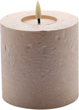 led kaars Champagne beige 10x10cm