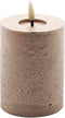 led kaars metallic champagne 10x7,5cm