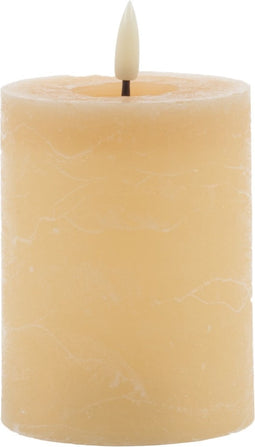 led kaars rustic zand 10x7,5cm