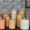 led kaars rustic zand 10x7,5cm