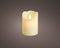 LED kaars/stompkaars creme wit 10 cm flakkerend - Kerst diner tafeldecoratie - Home deco kaarsen