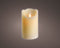 LED kaars/stompkaars creme wit 12 cm flakkerend - Kerst diner tafeldecoratie - Home deco kaarsen