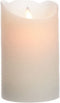 LED kaars/stompkaars creme wit 12 cm flakkerend - Kerst diner tafeldecoratie - Home deco kaarsen