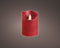 LED kaars/stompkaars kerst rood 10 cm flakkerend - Kerst diner tafeldecoratie - Home deco kaarsen