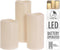 LED kaarsen - geschikt voor buiten - met timer - set van 3