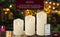 LED kaarsen/stompkaarsen met afstandsbediening - Creme wit - set van 3