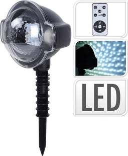 LED Kerstprojector - Sneeuweffect - Geschikt voor buiten en bedienbaar met afstandsbediening