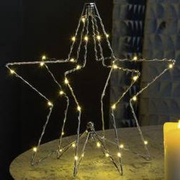 LED-kerstster Hellum 522624 LED vast ingebouwd Warmwit