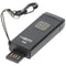 LED keychain light KL80R, integrated charging plug, button with dimming function, incl. keychain