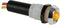 LED LAMP 12V GEEL - CHROMEN BEHUIZING (12VCY)