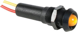 LED LAMP 12V GEEL - ZWARTE BEHUIZING (12VBY)