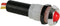 Led Lamp 12V Rood Knipperend - Chromen Behuizing