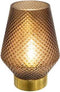 LED-lamp Amber €“ Bruin €“ Goud €“ Werkt op batterijen (incl. lamp) €“ ˜12 x17 cm