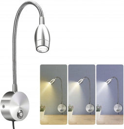 LED-leeslamp naast het bed 3 standen dimmer