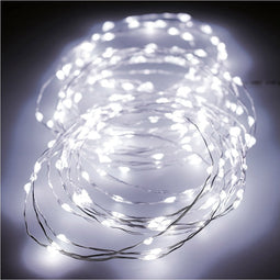 LED-lichtkrans Lumineo 12 m Zilverkleurig Wit