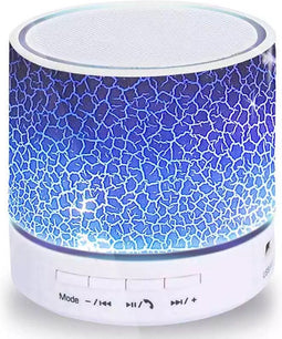 Led Mini Draagbare Speaker USB/TF Card Bluetooth Kleur Blauw