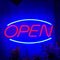 LED Neon Open Sign - Protecu 3D Art Open Neon Sign | USB Powered Neon Lights LED Signs for Wall Deco