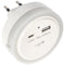 LED night light with USB-C/A charger and twilight control, with USB-C and USB-A connection, ideal gu