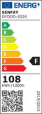Led-plafondlamp - Dimbaar - Gouden Plafondlamp - 6 Ringen - Nachtlichtmodus