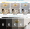 Led-plafondlamp - Dimbaar - Gouden Plafondlamp - 6 Ringen - Nachtlichtmodus