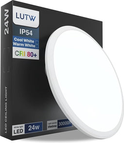 LED Plafondlamp - Energie Besparend - Waterdicht - Ideaal voor Badkamer Keuken Woonkamer en Slaapkamer - 30CM