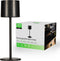 LED's Light Tafellamp op accu - oplaadbaar en draadloos - voor binnen en buiten - 3 kleuren - Zwart