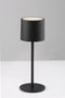 LED's Light Tafellamp op accu - oplaadbaar en draadloos - voor binnen en buiten - 3 kleuren - Zwart
