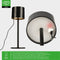 LED's Light Tafellamp op accu - oplaadbaar en draadloos - voor binnen en buiten - 3 kleuren - Zwart