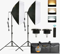 LED Softbox Set, Fotostudio Traploos Dimmen