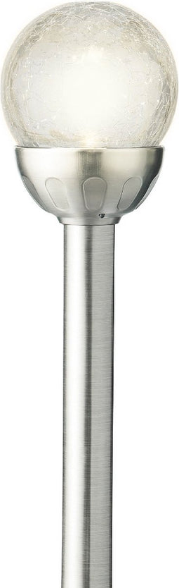 LED solar bol glas crackle i