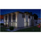 LED solar wall light with 2 white LEDs, Quadros, black, the house wall light