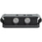 LED solar wall light with 2 white LEDs, Quadros, black, the house wall light