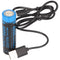LED torch Imalent MS03 with max. 1300 lumens, light range up to 324 meters, with battery, warm white