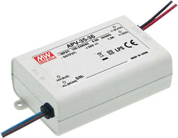 LED-transformator 36 V/DC 36 W 0 - 1.0 A Constante spanning Mean Well APV-35-36