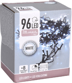 LED-verlichting met Timer| 96 LED's | 7 meter | Wit Licht | 8 Standen
