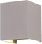 LED Wandlamp Buiten - Grijs - Tweezijdig - 4000K - 6W - IP65