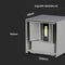 LED Wandlamp Buiten - Grijs - Tweezijdig - 4000K - 6W - IP65