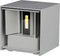 LED Wandlamp Buiten - Grijs - Tweezijdig - 4000K - 6W - IP65