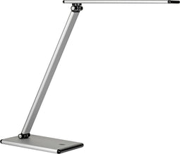 Ledbureaulamp TERRA, 5 W, 500 lm, 4 lichtsterktes, draai- en buigbaar, vouwbaar, grijs