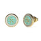 Guess Jewellery DREAMING GUESS - Oorbellen - Turquoise met kristallen - Goudkleurig